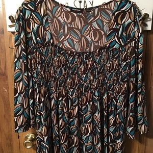 Avenue 26/28 blue brown top